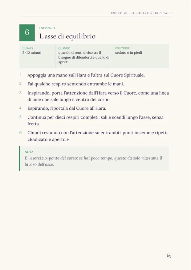 Esercizi del primo chakra